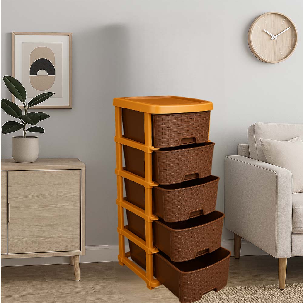 🔥 Brown Plastic Drawer (CUSTOMER RATING ⭐⭐⭐⭐⭐ 4,36,442+) 🔥