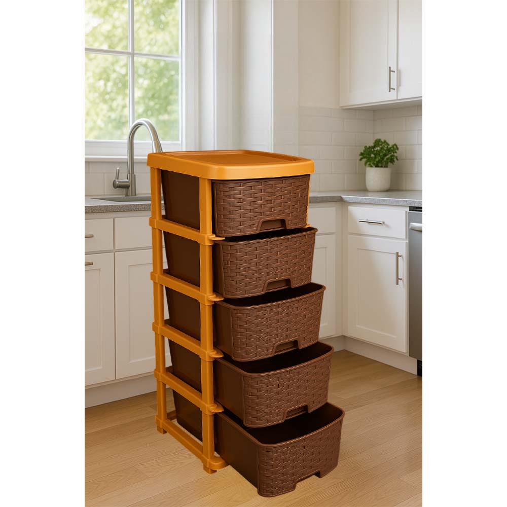 🔥 Brown Plastic Drawer (CUSTOMER RATING ⭐⭐⭐⭐⭐ 4,36,442+) 🔥